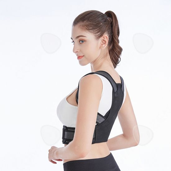 Correcteur De Posture Unisexe Réglable - Pour Le Dos Et Les épaules, Invisible Sous Les Vêtements
