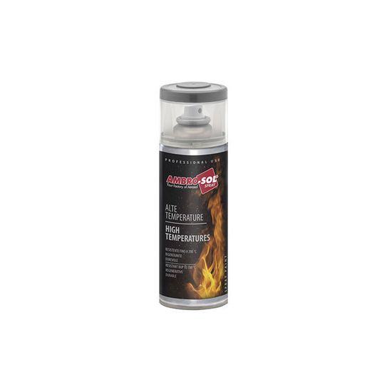 Ambro-Sol Hochtemperaturfarbe Schwarz – Bis 650°C Hitzebeständig, 400 Ml Sprühdose
