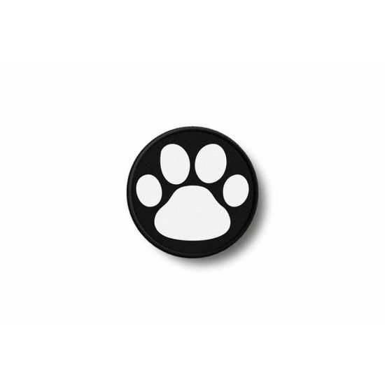 Patch Ecusson Brode Imprime Thermocollant Patte Chien Chat