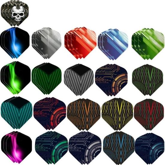 XQ Max Fenix Jaune Standard – Lot D'Ailettes De Fléchettes Professionnelles En Plastique