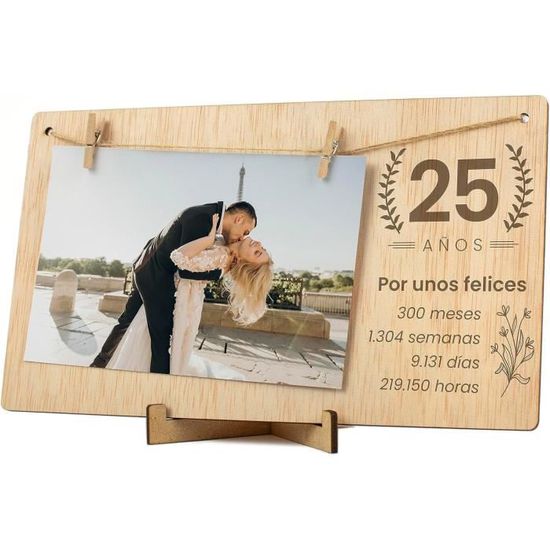 Cadre Photo 25 Ans Anniversaire Anniversaire Idées Détails Cadeaux 25E ...