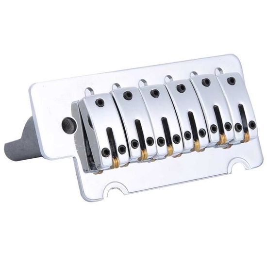 Alnicov Pont Trémolo Double Verrouillage 6 Cordes Chromé – Chevalet Vibrato Guitare Électrique
