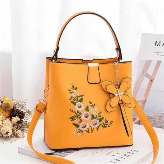 Sac Bandoulière Blue Sky Brodé Patchwork Bohème Commerce équitable Inde - Multicolore