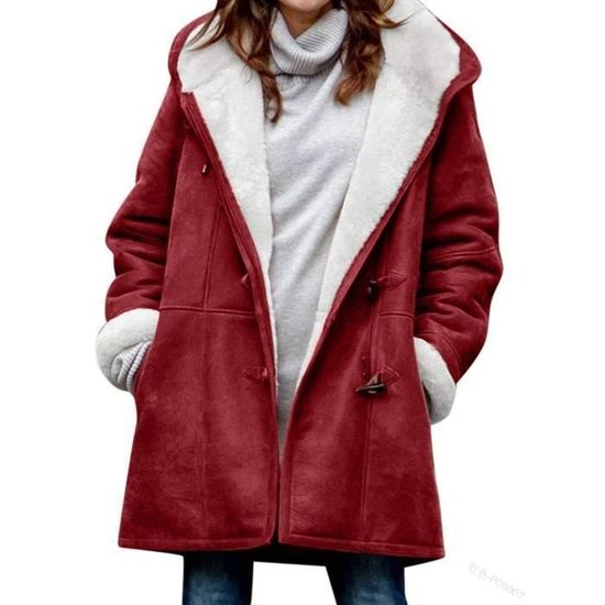 Manteau rouge a capuche new arrivals