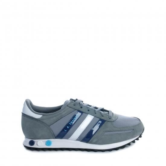 Baskets homme Adidas Originals LA Trainer - Gris - Textile - Lacets - Plat