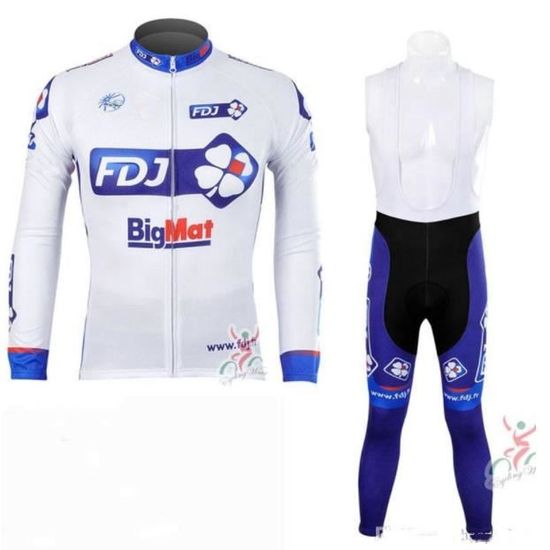Maillot Cycliste intégral sans manche jersey FDJ Française
