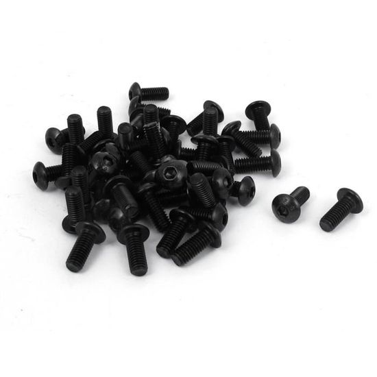 Bouton Serrage M5x15mm Noir – Vis Sur Type – Lot De 10 Pièces – Pour équipement Mécanique - 11