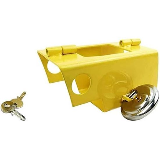 DoubleLock Antivol Remorque Compact Condor - Compatible Système AL-KO - Verrouillage En 5 Sec - SCM Homologué - Avec Coffret Et 5 Clés