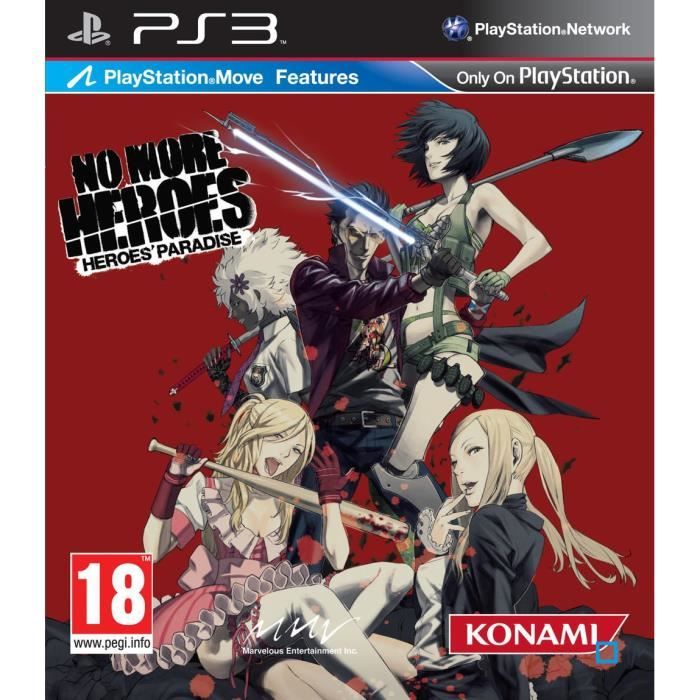 Konami No More Heroes Move / Jeu Console PS3