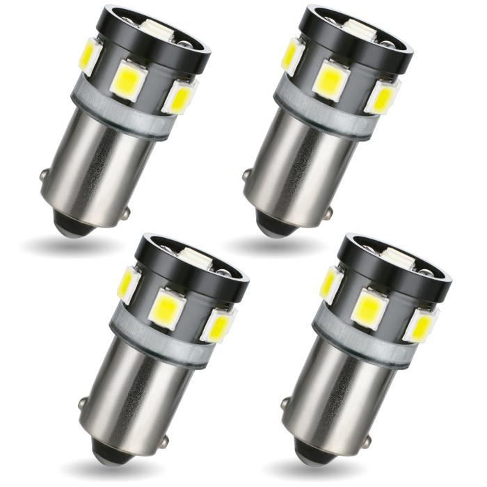 AGLINT Ba9s LED Ampoule H21W BA9 T4W LED 9SMD Feux Pour Voiture D'intérieur Voitur De Plaques D'immatriculation Lumières Blanc