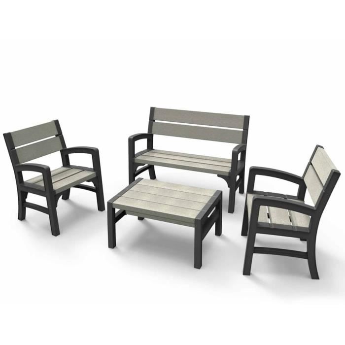 Allibert Mobilier de balcon Montero 3 pcs 234083