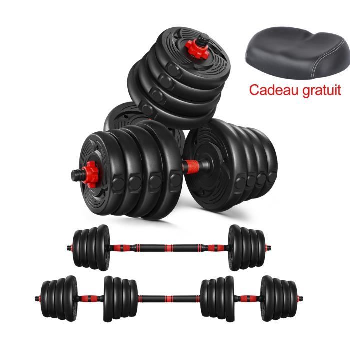 Ensemble d'haltères courtes total 30Kg - entraînement musculaire & haltérophilie