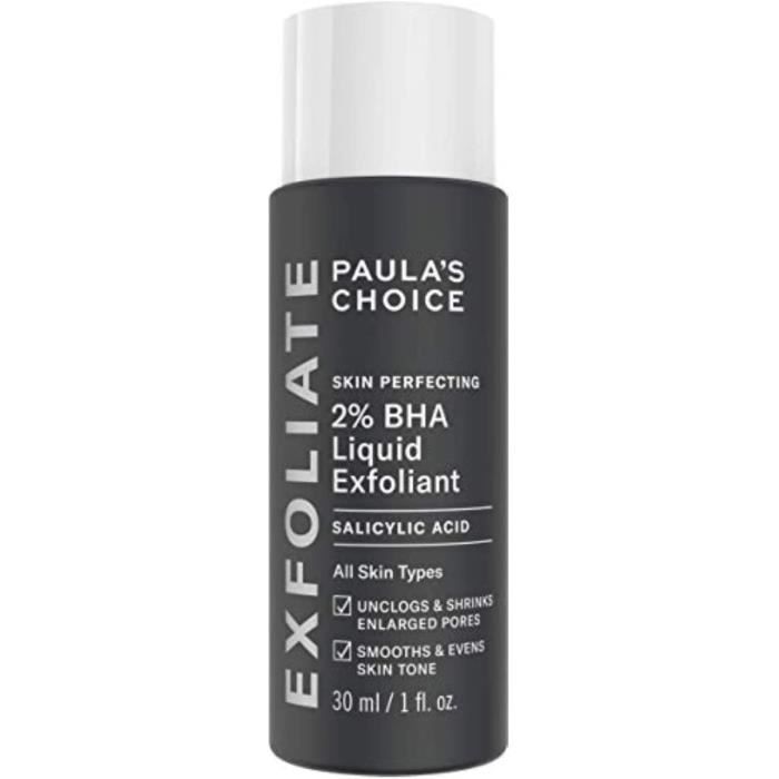 Paula's Choice Skin Perfecting 2% BHA Lotion Exfoliant - Peeling Visage Élimine les Points Noirs, Pores Dilatés & Imperfections-30ml