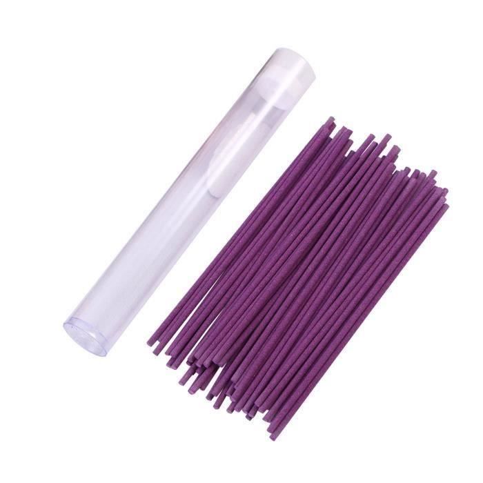 60pcs bambou bâton de l'encens Champignon Aromathérapie intérieur air frais Brûler épices parfumée bois de santal (Lavande) la03550