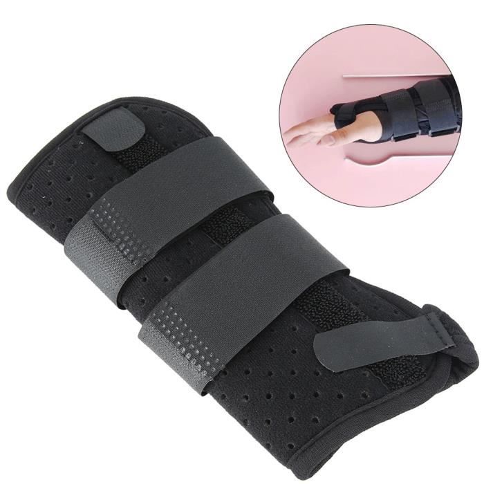 Attelle en Aluminium Tunnel Carpien Respiratoire Support de Protection pour Attelle de Poignet(Main droite L)
