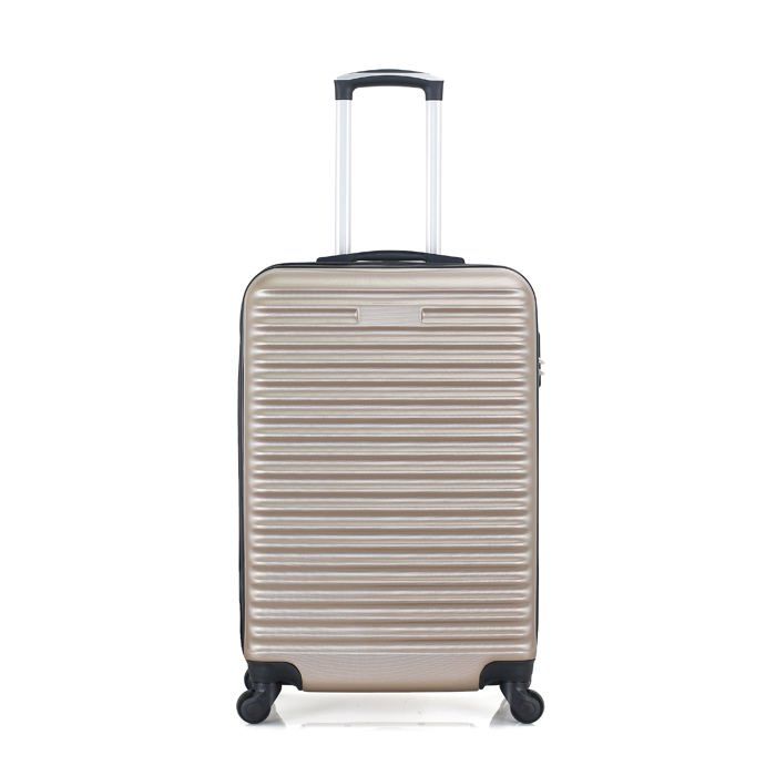 HERO – VALISE WEEK-END - ABS – 65cm – 4 roues – TANGRA – BEIGE