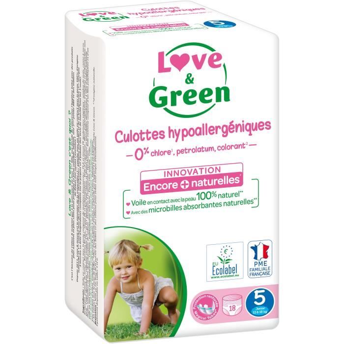 Love & Green Culottes d'apprentissage T5 x18 (12-25 kg)