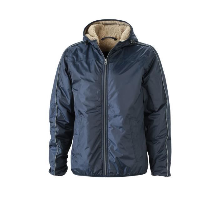 Veste hiver doublée Homme - JN1104 - Bleu marine