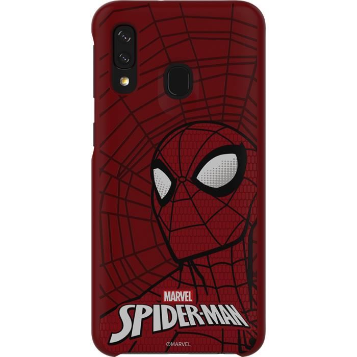 Coque rigide Spider Man Galaxy Friends Samsung pour Galaxy A40
