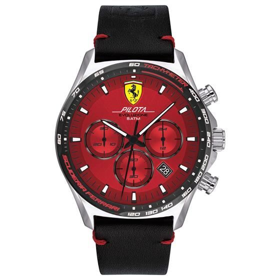 CODICE:FER0830713,BRAND:SCUDERIA FERRARI,COLLEZIONE:PILOTA EVO,MODELLO:MASCHILE,SWISS MADE:NO,FUNZIONE:chronographe,MISURA