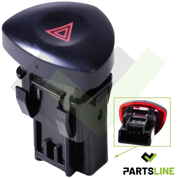 Switch Button Warning Clio 2 Reference 8200442723 de France UK Switch Button Warning Clio 2 Reference 8200442723 de France UK