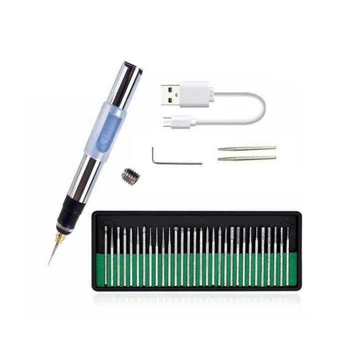 Mini perceuse sans fil outils électriques stylo de gravure sans fil
