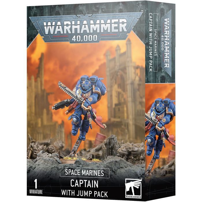 Figurine - Games Workshop - Warhammer 40k - Space Marines Primaris Capitaine - 25 pièces - 12 ans