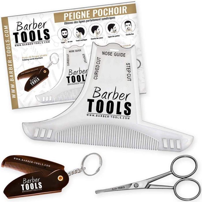 Peigne Guide De Coupe Pour Barbe - Pochoir De Rasage Et Taille, Neuf, Générique