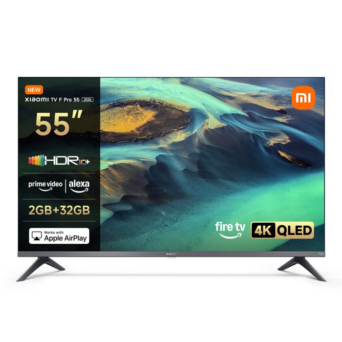 XIAOMI TV F Pro 55 140 cm(55 Pouces) 4K UHD QLED Smart TV Fire TV Contrôle Vocal Alexa HDR10 Game Boost Mode MEMC 2Go 32Go