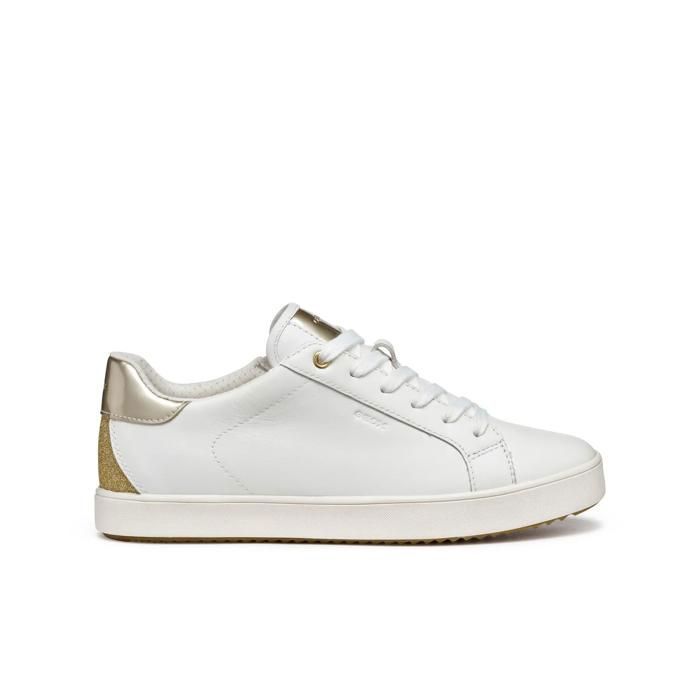 Baskets femme Geox Blomiee D - white/lt gold Baskets femme Geox Blomiee D - white/lt gold