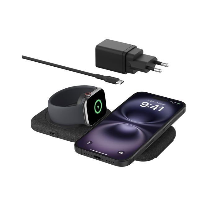 Belkin BoostCharge Pro Écouteurs Smartphone Smartwatch Secteur Recharge sans fil Charge rapide Intérieure Neuf - vue 2