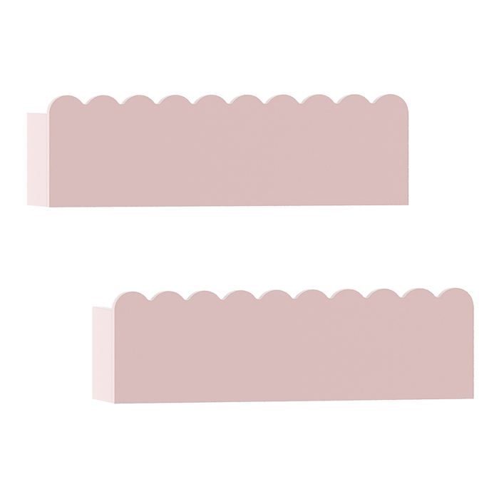 Etagères murales - HELLOSHOP26 - 40x10 cm - Rose - 2 pièces - Design ludique Etagères murales - HELLOSHOP26 - 40x10 cm - Rose - 2 pièces - Design ludique