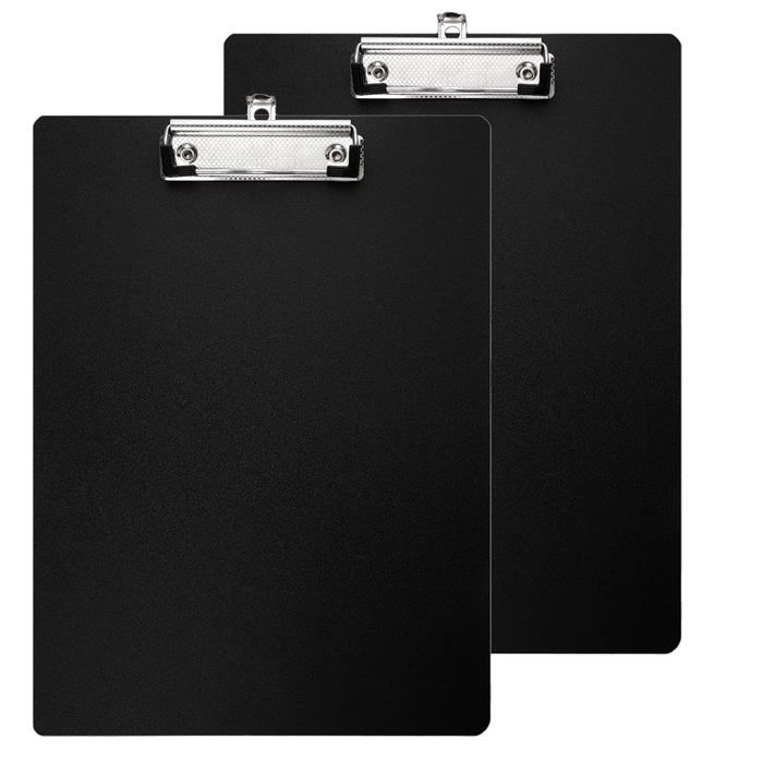 Hnogri Porte-bloc En Plastique Rose Format Lettre Standard A4 Pour Infirmières, étudiants, Bureau Et Femmes, Avec Porte-stylo Et Clip Discret, Taille 31,8 X 23 Cm, Blanche