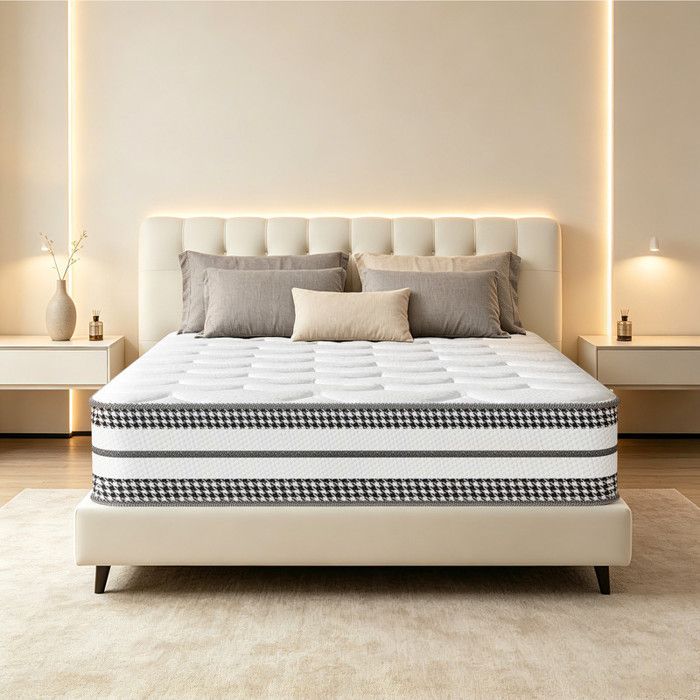 Matelas 90x200 cm Ép 28cm Matelas de Lit dAdulte en Mémoire de Forme Certifié Oeko-Tex Haute densité H3 Mi-Ferme Respirante