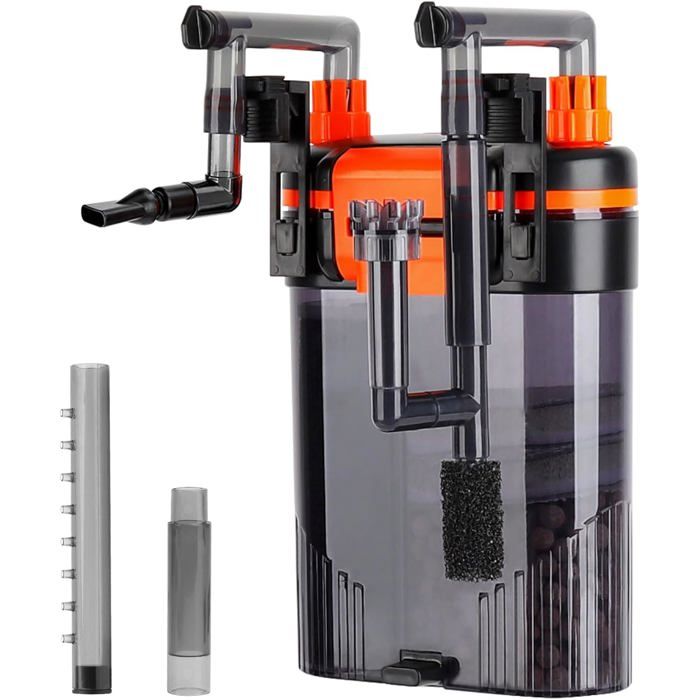 Comparer les prix de Filtre aquarium suspendu - ZVVN - 680L/H - 8W - Débit réglable - Buse bec de canard - Pour réservoir 150-225L