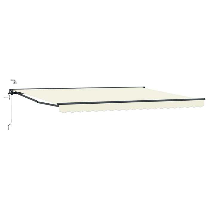 vidaXL Auvent rétractable électrique Crème 5 x 3 m Jardin et terrasse Store électrique moderne3421656