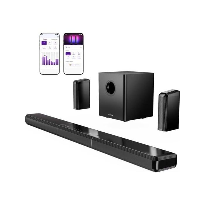 Barra de Sonido Ultimea Apollo S90 9.1 Surround 470W Bluetooth HDMI eARC Dolby Atmos