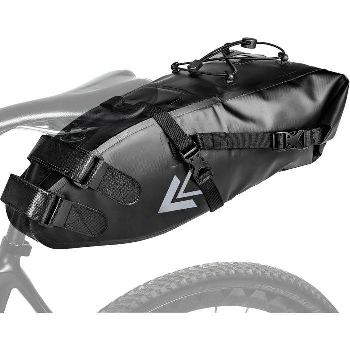 Sacoche de Selle de Vélo Sac de Arrière Vélo Sacoche de Selle de Rangement Universel Étanche de t 10L avec Sangles SELLE