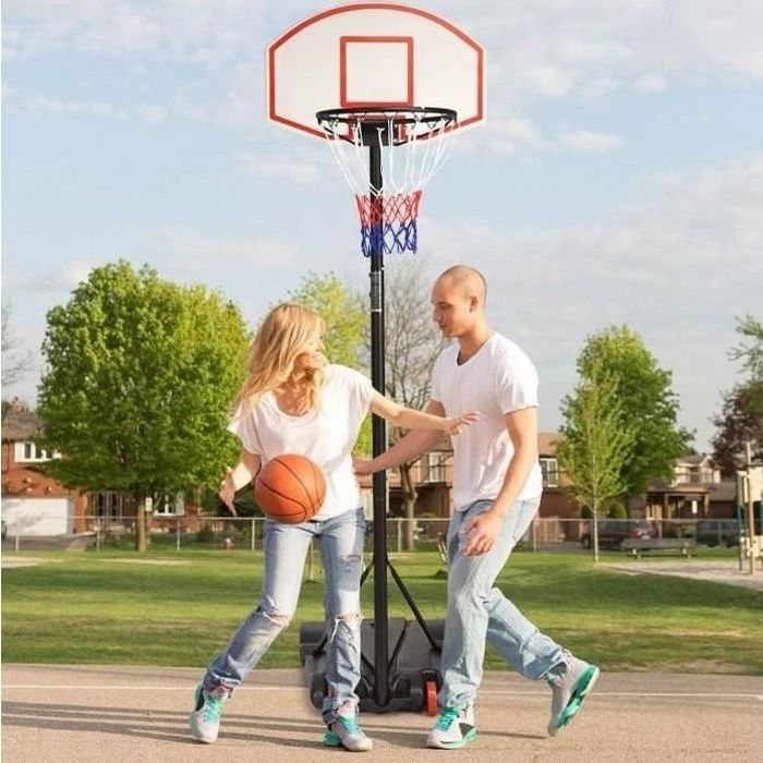 Panier de basket sur pied Gymax - Ajustable 