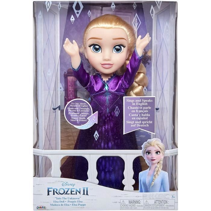 Poupée elsa 30cm qui chante la reine des neiges 2 disney - Cdiscount Jeux -  Jouets