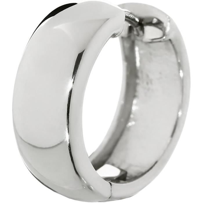 Boucle d'oreille argent massif, créole ,ethnique ,bohème ,longue boucle , argent 925 - France