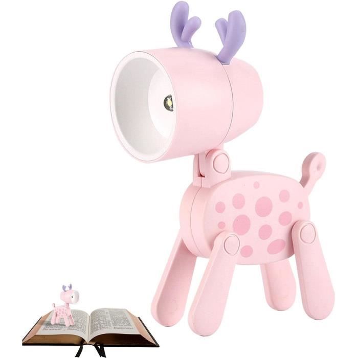 Lampe De Lecture Fleur Pastel - Col Flexible 360° - Pince Et Socle - Éclairage Doux Pour Les Yeux