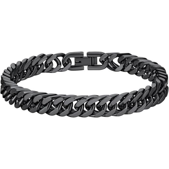 Richsteel Gourmette Homme Plaque Or 21 Cm Chaîne Bracelet
