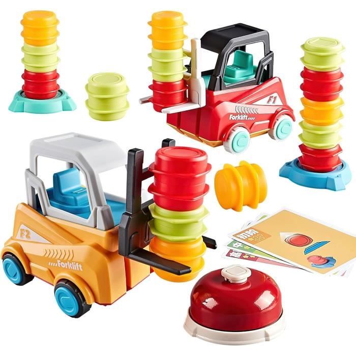 Jeu de transport de chariot élévateur enfants,jouet d'empilage de camion de  construction avec cloche,jeu de tri de jouets éducatifs - Cdiscount Jeux -  Jouets