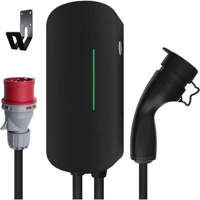 Wallbox Morec 7KW Type 2 - Station Recharge Voiture Électrique Monophasée - Câble 6M - IP66