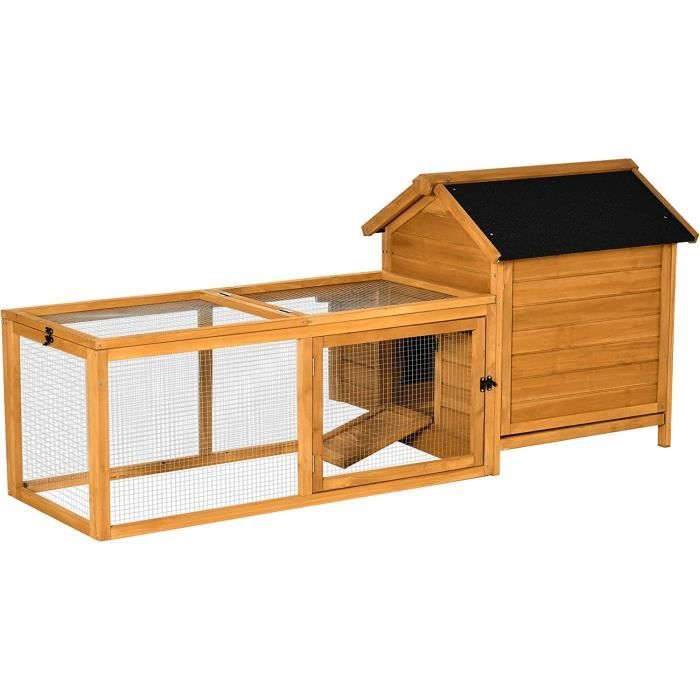 Poulailler avec nichoir Cage à Poules avec perchoir pondoir enclos avec Grand d