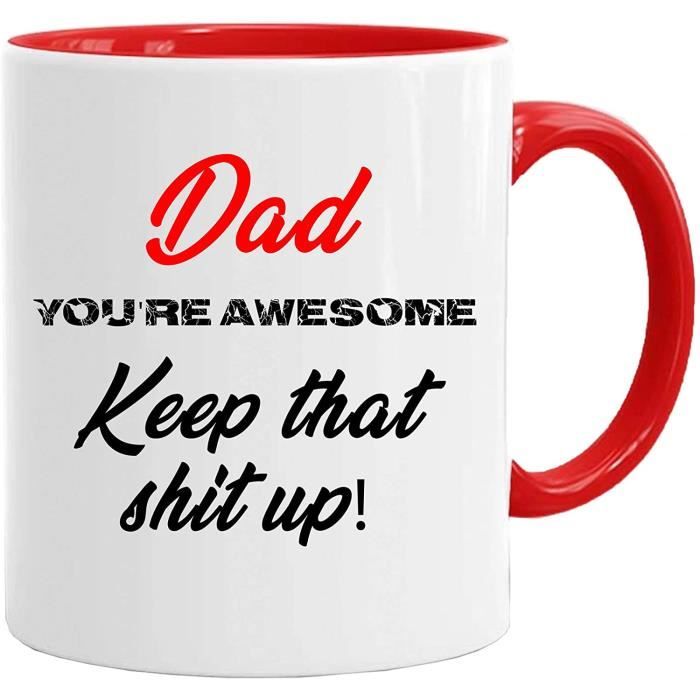 Tasse Fête Des Pères 'Papa Et Fils' - Cadeau Tendance, Design Personnalisé !