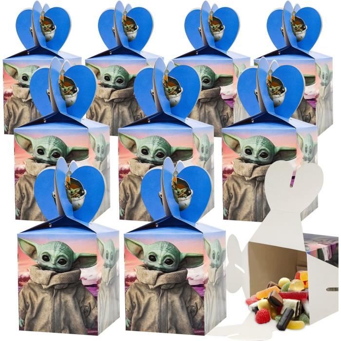 Star Wars Boîte de Bonbons Anniversaire 12 pcs, Boîtes de Fête Star