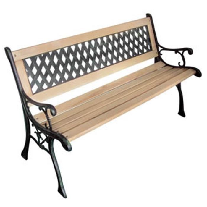 Bancs Jardin Bois Et Metal Achat Vente Pas Cher
