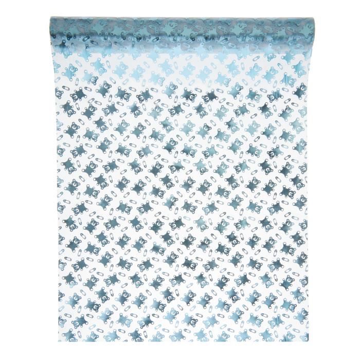 Chemin De Table Oursons Bleu Ciel Organza 30 Cm X 5 M Achat
